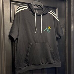 Adidas “Ace” Black Hoodie with White and Green Accents